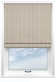 The British Stripe Co. Mary, Teignbridge No.1 - Twist&Fit Roman Blind